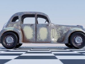 Rover 16 P2 1947 - Old Car Model Model 3D