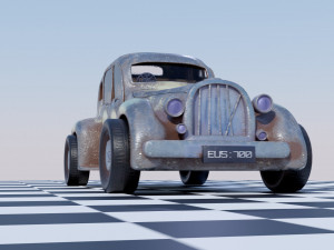 Rover 16 P2 1947 - Old Car Model Model 3D