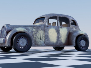 Rover 16 P2 1947 - Old Car Model Model 3D