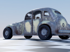 Rover 16 P2 1947 - Old Car Model Model 3D