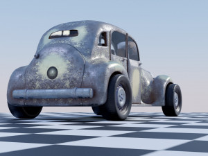 Rover 16 P2 1947 - Old Car Model Model 3D