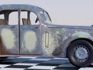 Rover 16 P2 1947 - Old Car Model Model 3D