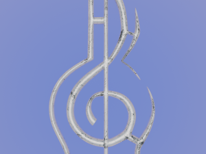 Violin - Printable Pendant Model Cetak 3D