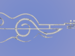 Violin - Printable Pendant Model Cetak 3D