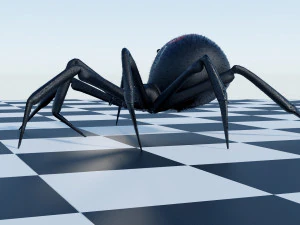 Black Widow - Latrodectus - Walk Cycle 3D Model