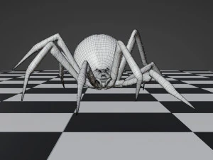 Black Widow - Latrodectus - Walk Cycle 3D Model