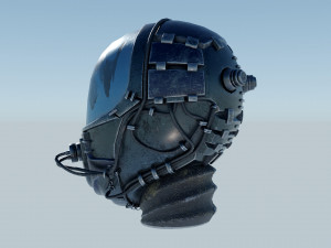 Helmet - Space Mask T1 3D Модель