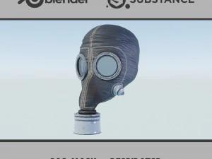 Masker Gas - Respirator Model 3D