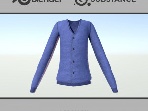 Cardigan Model 3D