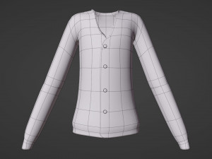 Cardigan Model 3D