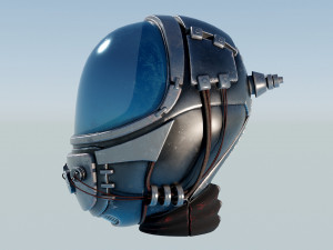 Helmet - Space Mask T2 3D Model