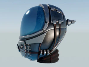 Helmet - Space Mask T2 3D Model