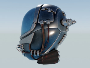Helmet - Space Mask T2 3D Model