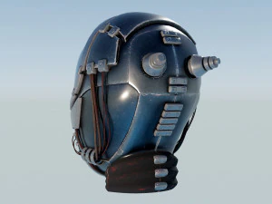 Helmet - Space Mask T2 3D Model