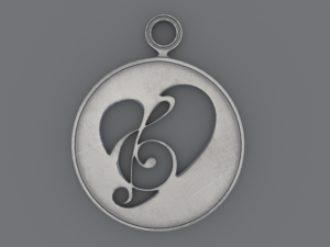 Hearts - Printable 3D Pendants 3D Принт Модель