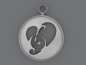 Hearts - Printable 3D Pendants 3D Print Model