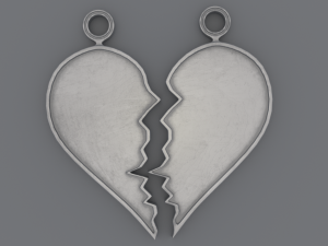 Hearts - Printable 3D Pendants 3D Принт Модель