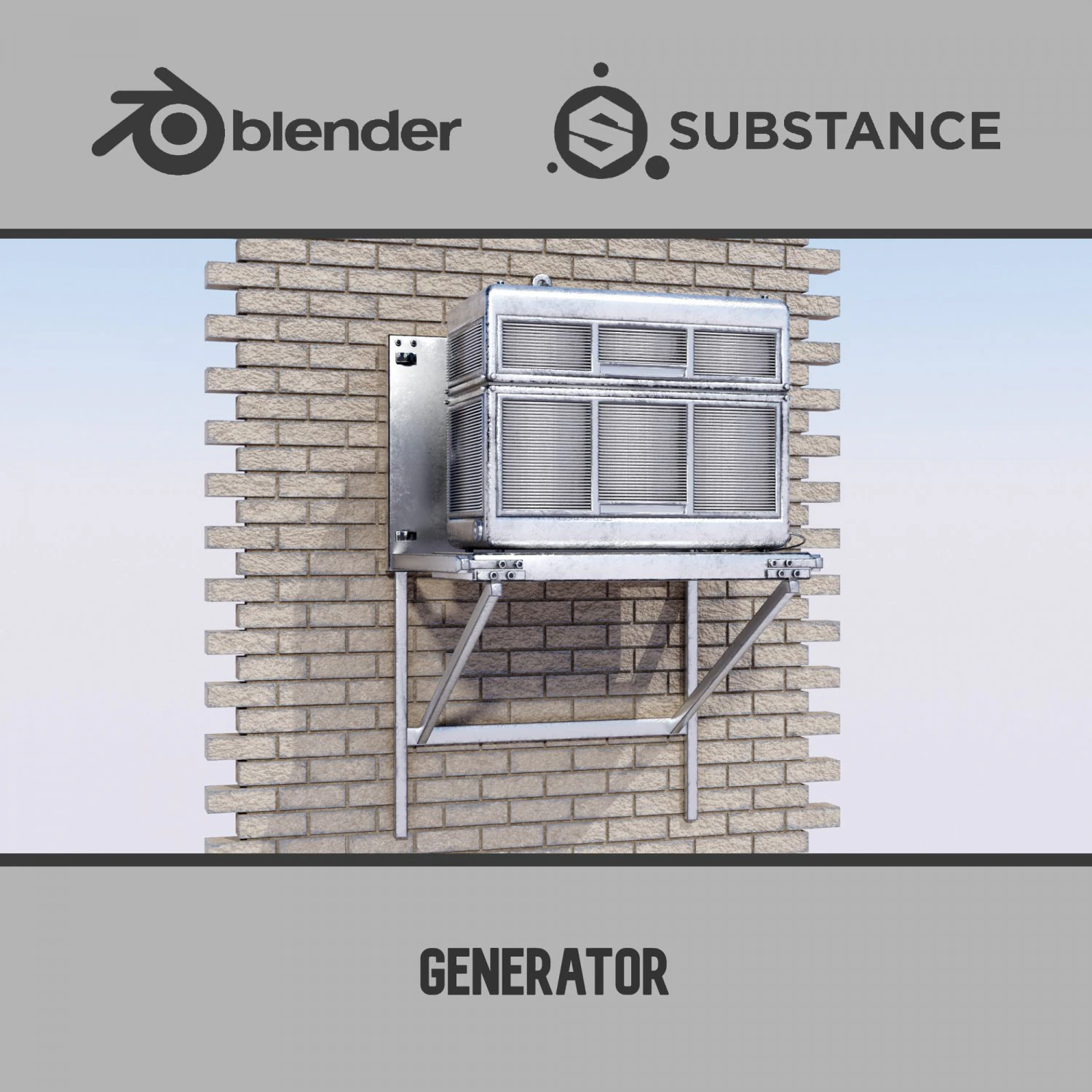 Generator 3D Model .c4d .max .obj .3ds .fbx .stl .blend