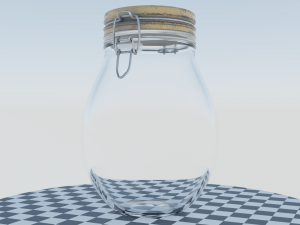 Jar - Hermetic Glass Container 3Dモデル
