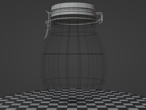 Jar - Hermetic Glass Container 3Dモデル
