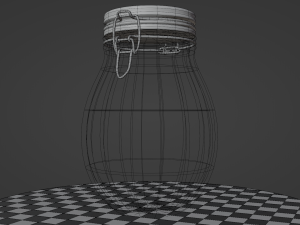 Jar - Hermetic Glass Container 3Dモデル