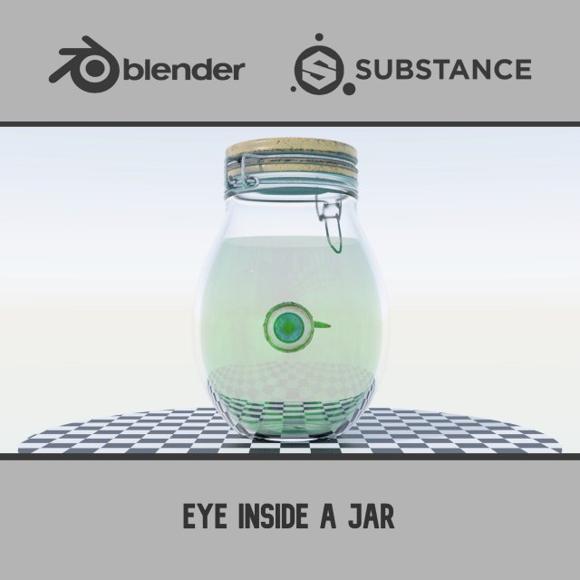 Eye Inside a Jar Modèle 3D .c4d .max .obj .3ds .fbx .stl .blend 