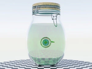 Eye Inside a Jar 3D Model