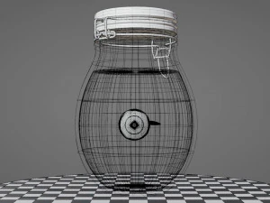 Eye Inside a Jar 3D Model