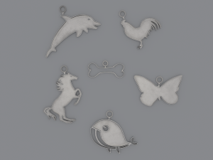 Cute - Printable 3D Pendants Modèles 3D en vedette