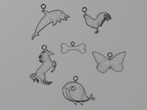 Cute - Printable 3D Pendants Modèles 3D en vedette
