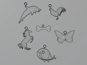 Cute - Printable 3D Pendants 3D Print Model