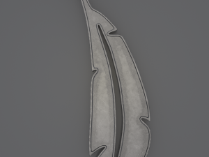 Freedom Bird Feathers - Printable Pendants 3D Baskı Modeli