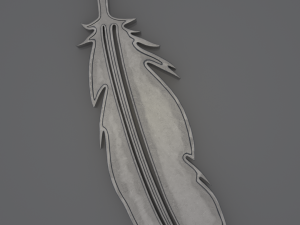 Freedom Bird Feathers - Printable Pendants 3D Baskı Modeli