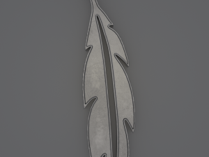 Freedom Bird Feathers - Printable Pendants 3D Baskı Modeli