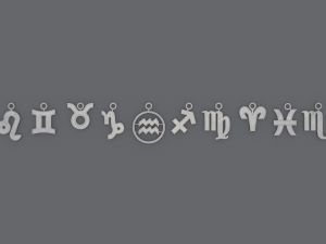 Zodiac Signs - SYMBOLS - Printable Pendants Model Cetak 3D