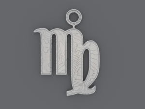 Zodiac Signs - SYMBOLS - Printable Pendants Model Cetak 3D