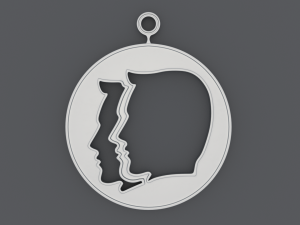 Zodiac Signs - IMAGES - Printable Pendants Model Cetak 3D