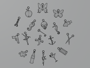 Various - Printable Pendants Modello di stampa 3D