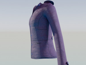 Button Jacket Model 3D