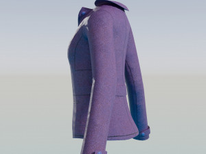 Button Jacket Model 3D