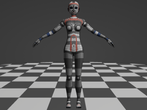 Female Body - Topology Modèle 3D