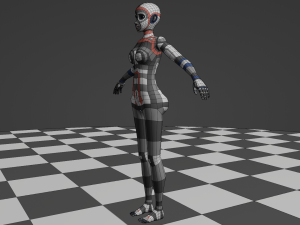 Female Body - Topology Modèle 3D
