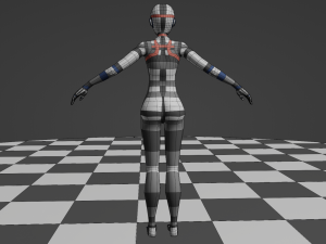 Female Body - Topology Modèle 3D