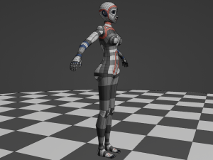 Female Body - Topology Modèle 3D