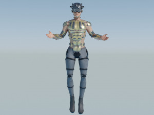 A character with many Eyes 3D 模型