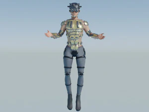 A character with many Eyes 3D Model