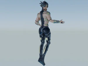 A character with many Eyes 3D Model
