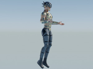A character with many Eyes 3D 模型