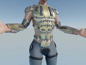 A character with many Eyes 3D 模型