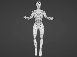 A character with many Eyes 3D Model